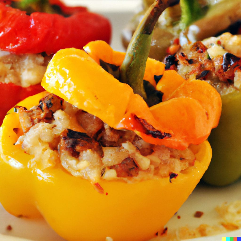 Home 5 Roasted Stuffed Bell Peppers