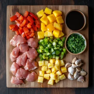 hawaiian chicken sheet pan ingredients